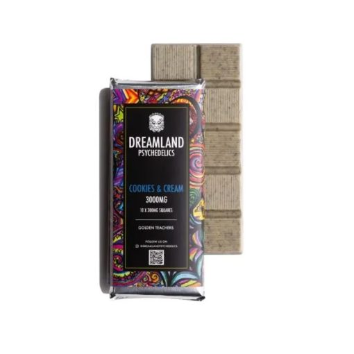 Cookies & Cream Psilocybin Chocolate Bar – 3000MG