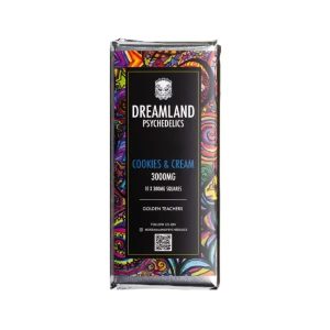 Cookies & Cream Psilocybin Chocolate Bar – 3000MG